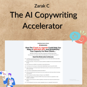 Zarak C – The AI Copywriting Accelerator
