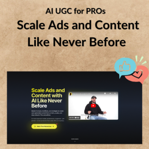 AI UGC for PROs - Scale Ads and Content Like Never Before