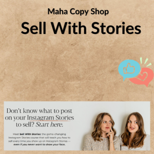 Maha Copy Shop – Sell With Stories