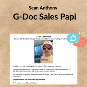 Sean Anthony – G-Doc Sales Papi