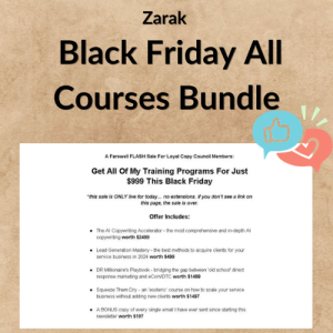 Zarak – Black Friday All Courses Bundle