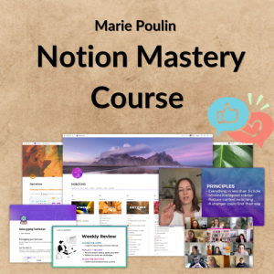 Marie Poulin – Notion Mastery Course