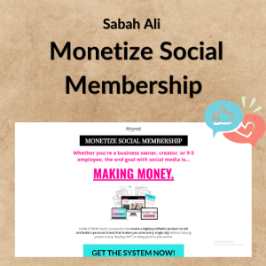 Sabah Ali – Monetize Social Membership
