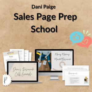 Dani Paige – Sales Page Prep School