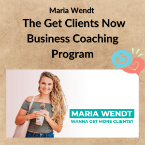 Maria Wendt – The Get Clients Now Business Coaching Program