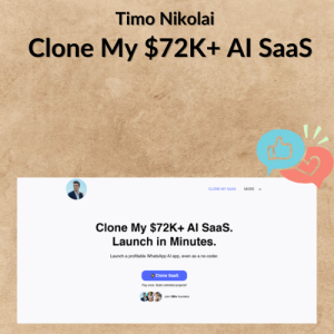 Timo Nikolai - Clone My $72K+ AI SaaS