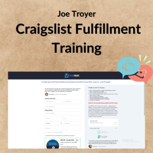 Joe Troyer – Craigslist Fulfillment Training