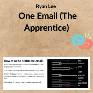 Ryan Lee – One Email (The Apprentice)