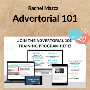 Rachel Mazza – Advertorial 101