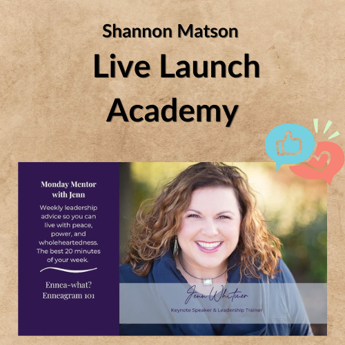 Shannon Matson - Live Launch Academy 1 Noi dung doan van ban cua ban 7 7 2