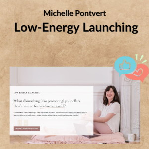 Michelle Pontvert – Low-Energy Launching