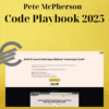 Pete McPherson – Code Playbook 2025