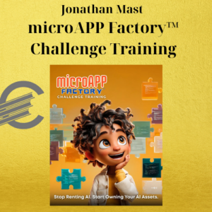 Jonathan Mast – microAPP Factory™ Challenge Training