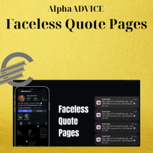 AlphaADVICE – Faceless Quote Pages